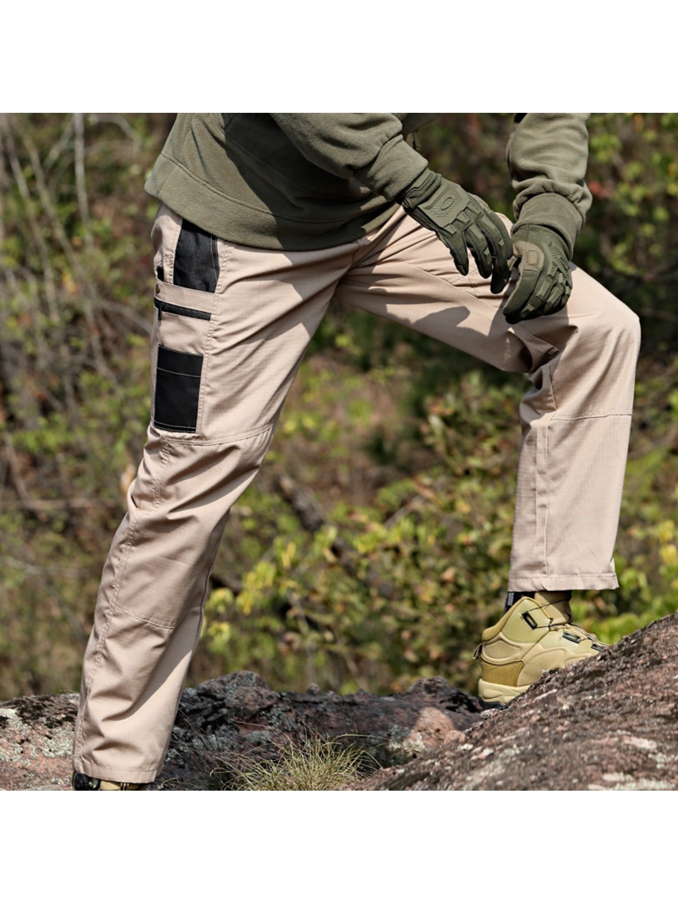 Men's Tactical Cargo Pants – Outdoor Ripstop Scratch-Resistant Combat Trousers, Plus Size Durable Assault Work Pants MIRAFASH