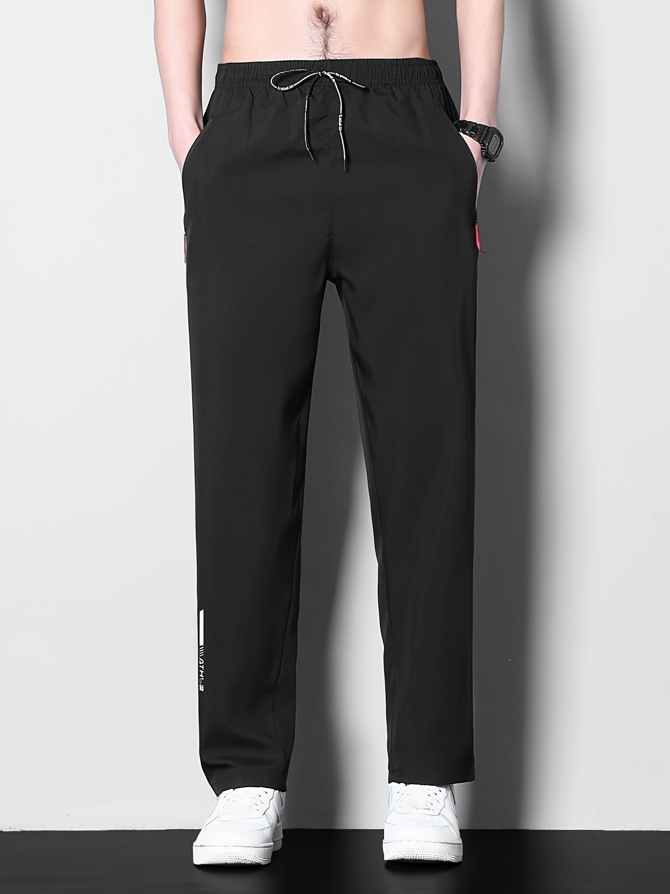 [Trendy Plus Size Pants] 3-Pack Plus Size Men's Casual Pants | Slight Stretch, Regular Fit with Zipper, Woven Print Athletic Trendy Trousers for Adults, Spring/Summer MIRAFASH
