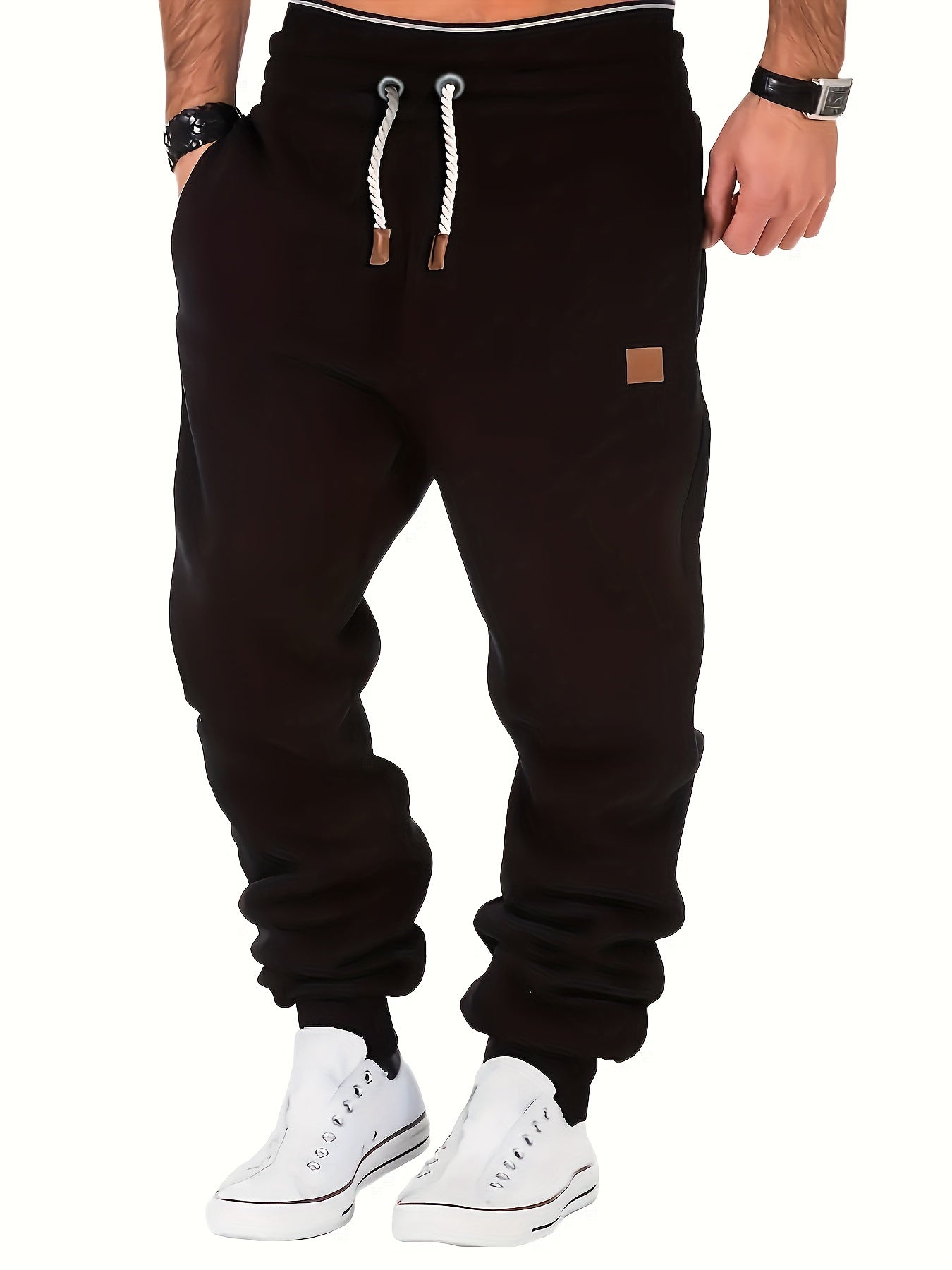 Men's Fleece Sweatpants - Hip Hop Loose Fit Joggers Casual Sports Long Pants Spring Autumn Winter Fashion Streetwear MIRAFASH