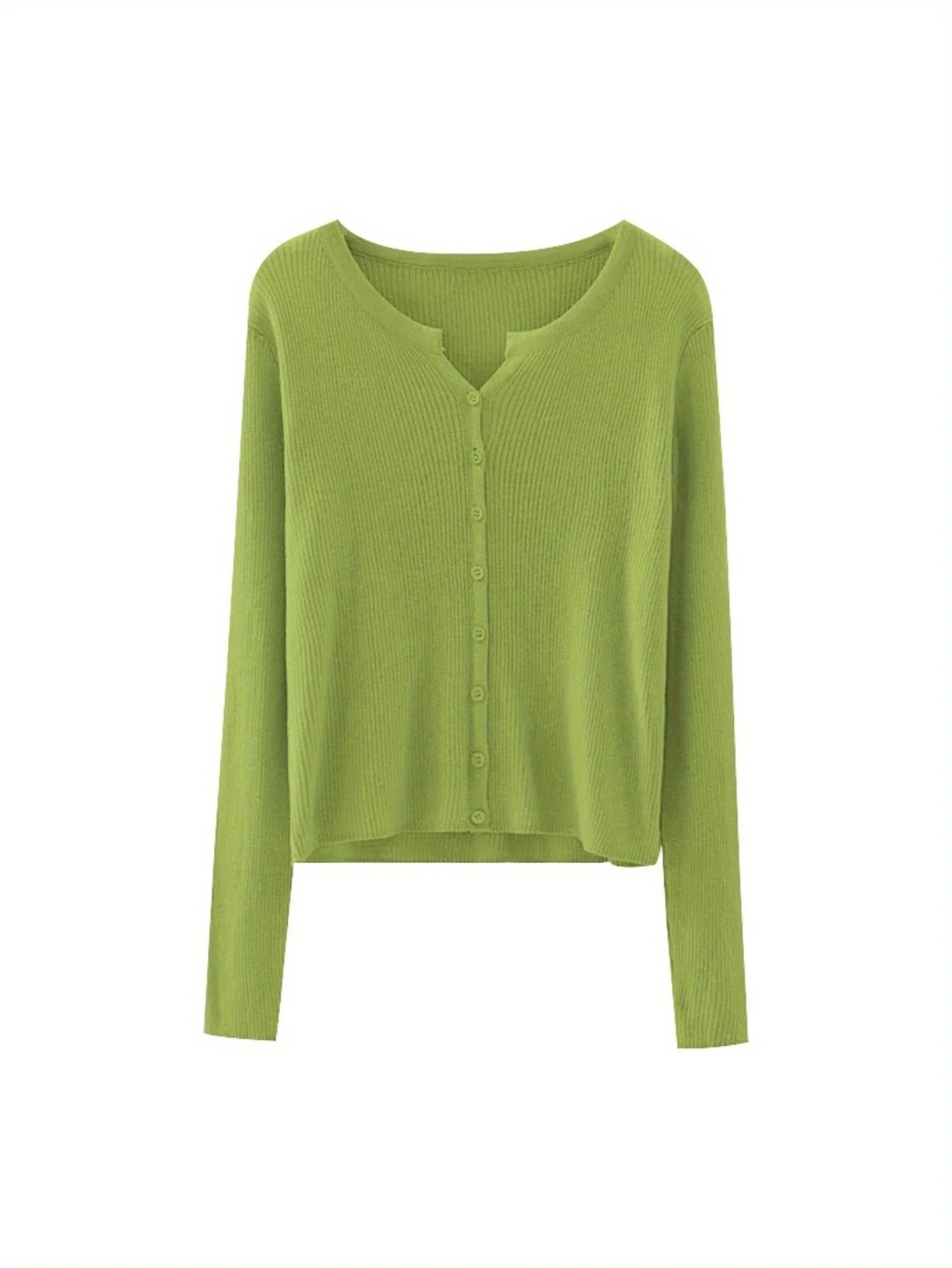 Women'S Lightweight Cardigan - Slim Fit Button-Front Sweater Jacket, Long Sleeve Layering Piece for Spring/Fall/Summer, Office to Party Outfits - Easy Care Chic Outerwear, Casual Wear, Ribbed Texture, Comfortable Wear, Stylish Coverup, Fashion Lovers MIRAFASH