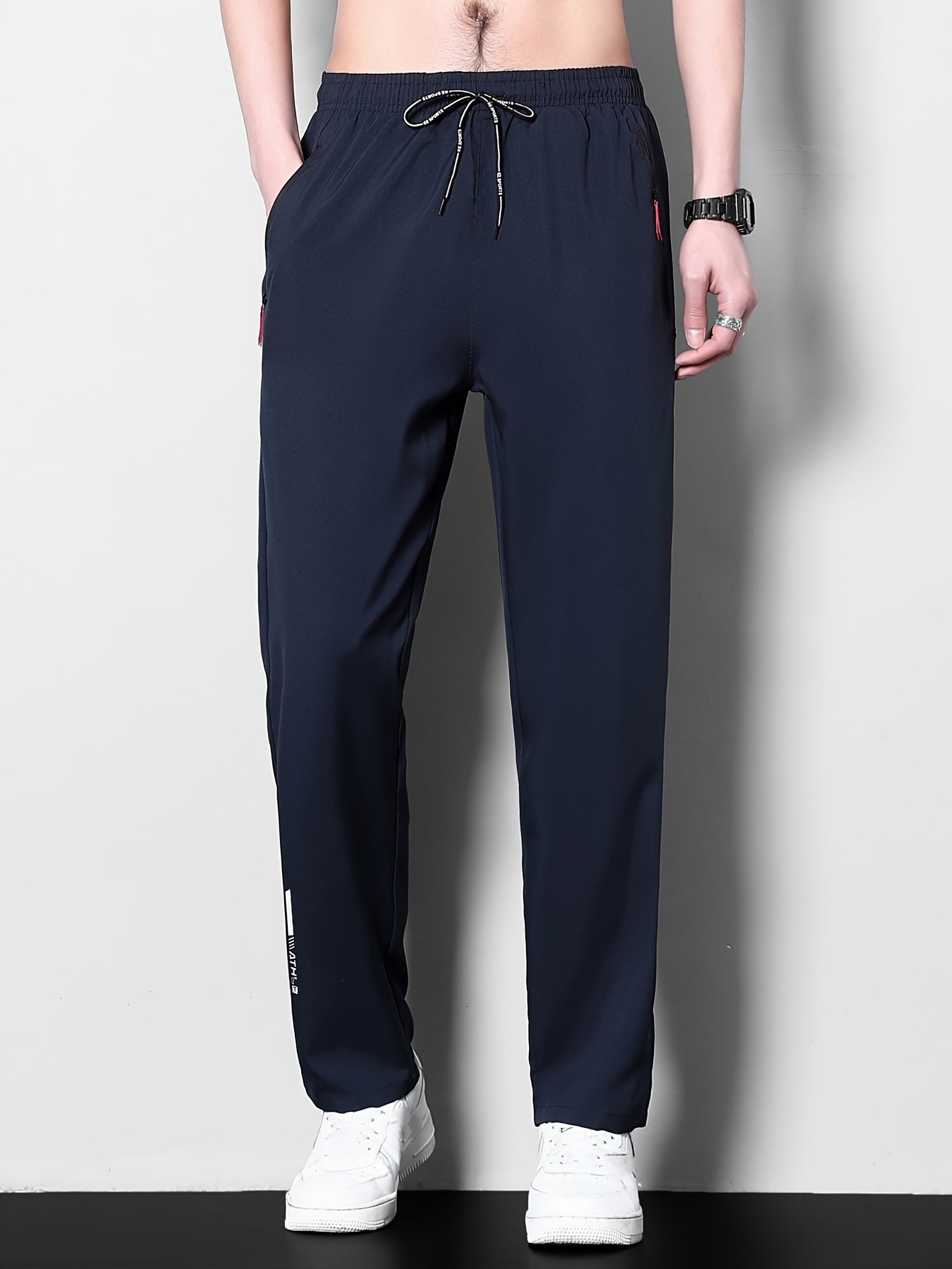 [Trendy Plus Size Pants] 3-Pack Plus Size Men's Casual Pants | Slight Stretch, Regular Fit with Zipper, Woven Print Athletic Trendy Trousers for Adults, Spring/Summer MIRAFASH