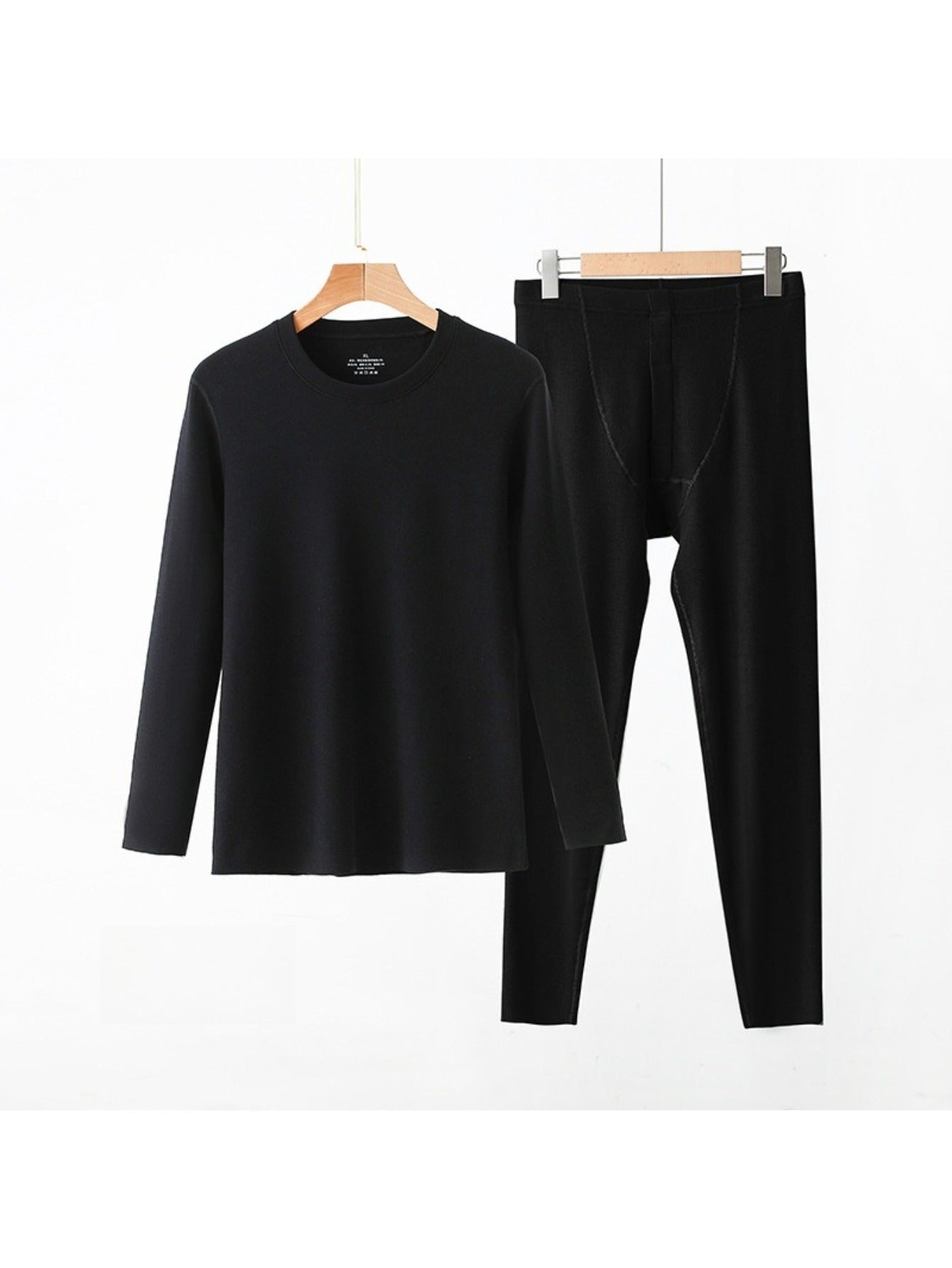 Men's Thermal Underwear Set - Winter Fleece-Lined Seamless Base Layer, Heat-Retaining Long Johns Top & Bottom MIRAFASH