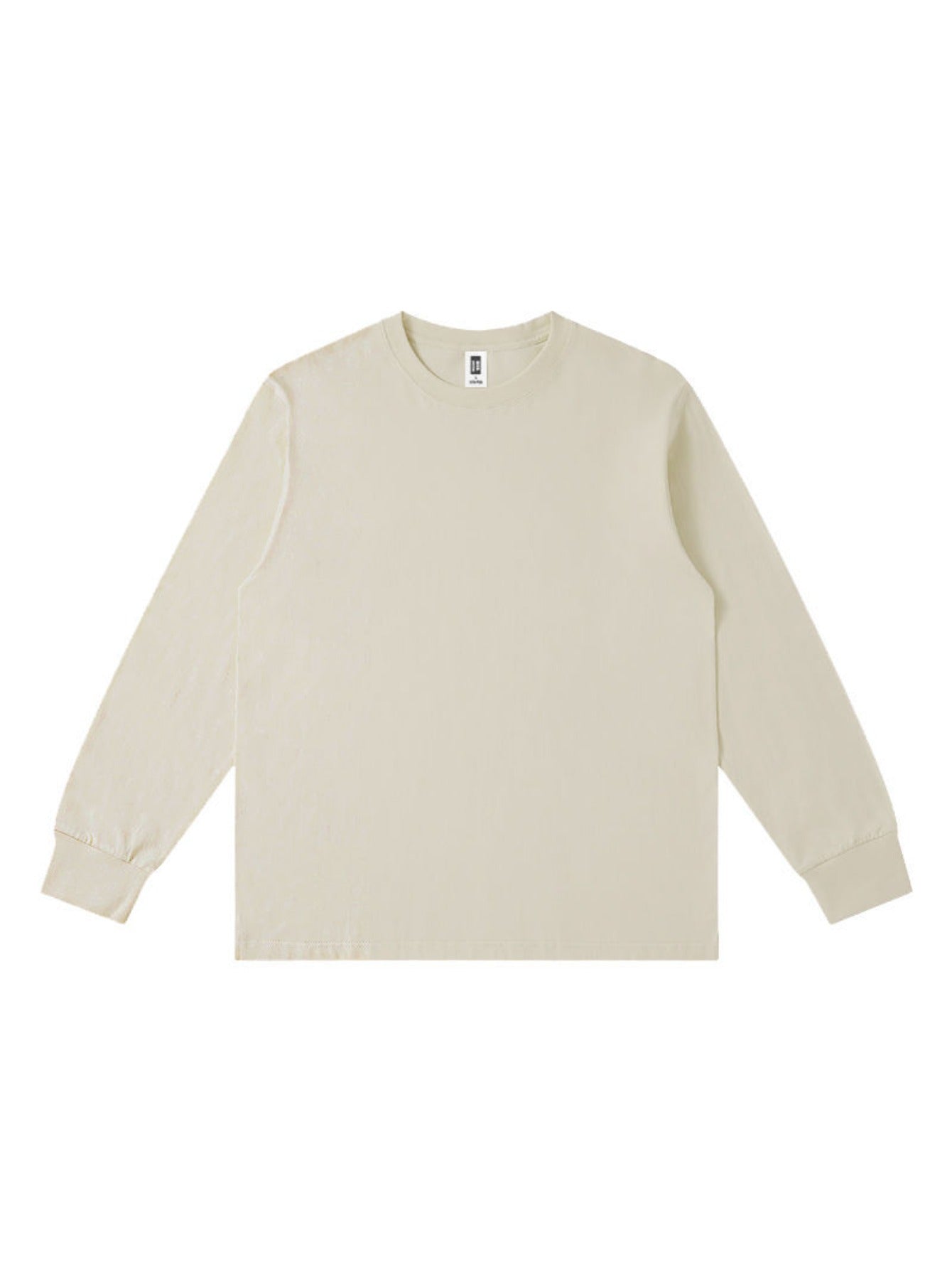 Men's 300G Heavyweight Long-Sleeve T-Shirt - 100% Cotton, Solid Color Loose Fit Autumn & Winter Crew Neck Base Layer Top MIRAFASH