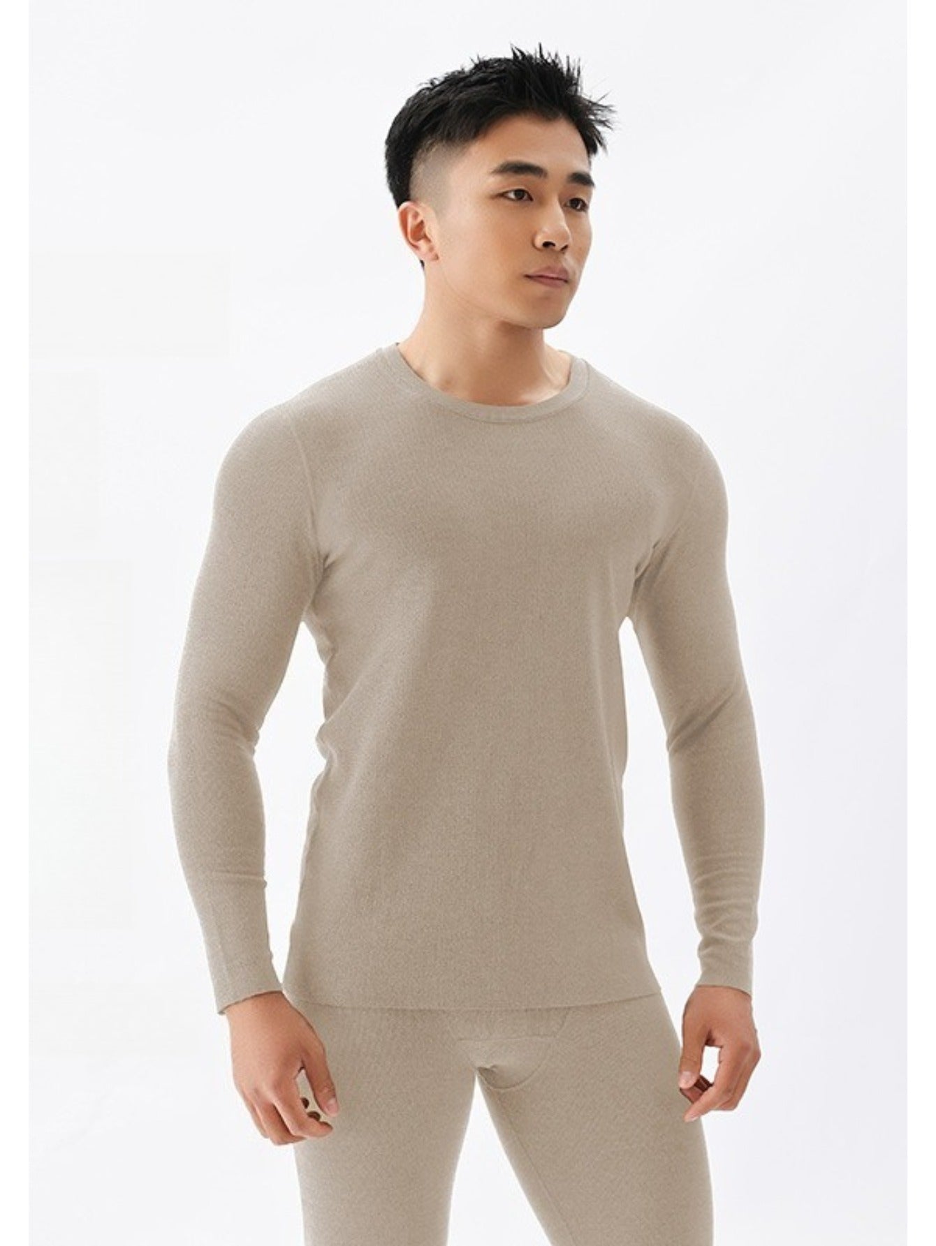 Men's Thermal Underwear Set - Winter Fleece-Lined Seamless Base Layer, Heat-Retaining Long Johns Top & Bottom MIRAFASH