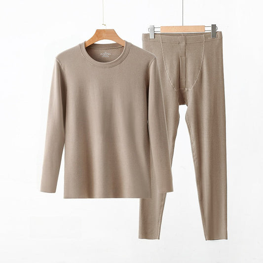 Men's Thermal Underwear Set - Winter Fleece-Lined Seamless Base Layer, Heat-Retaining Long Johns Top & Bottom MIRAFASH