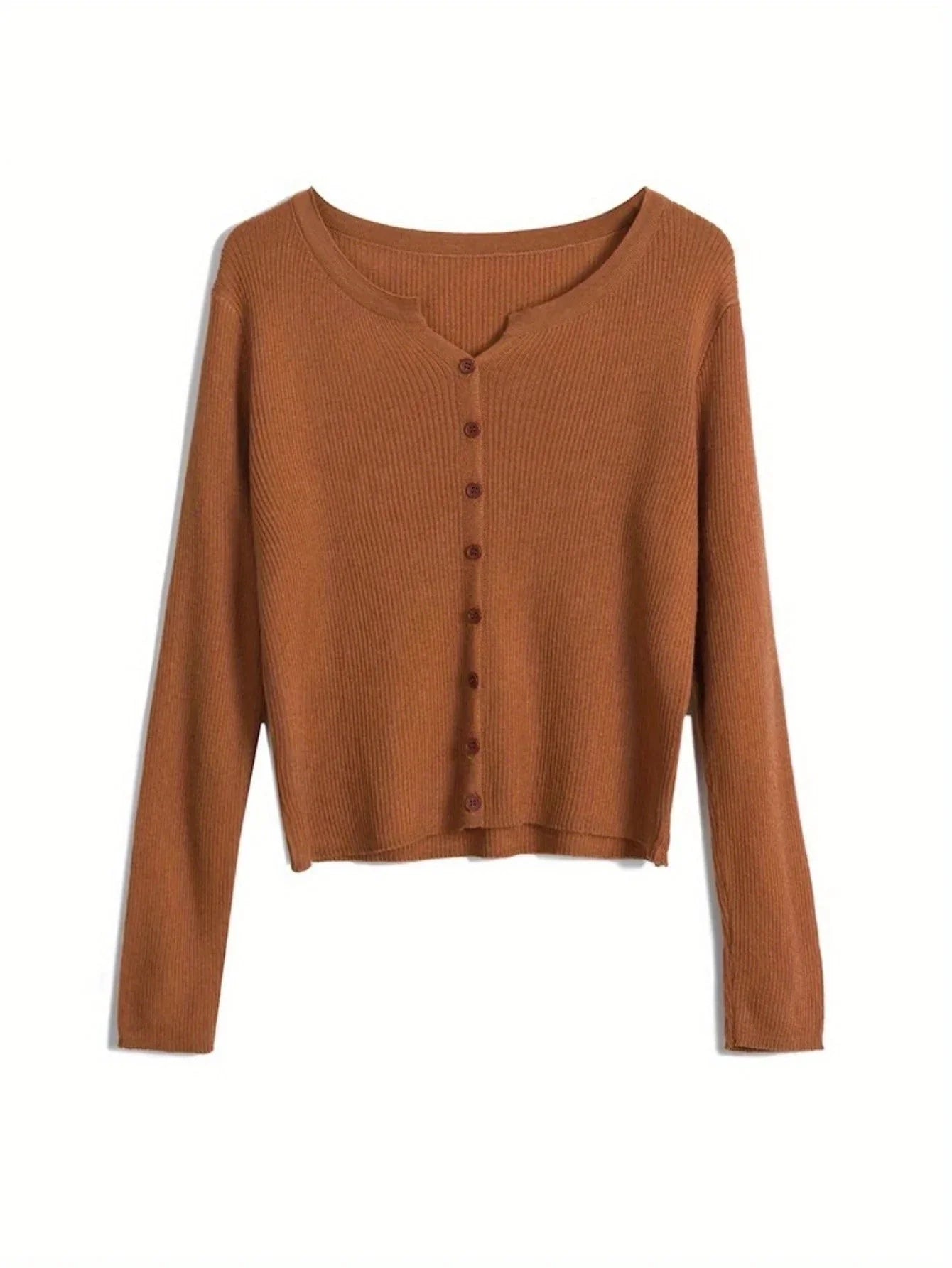 Women'S Lightweight Cardigan - Slim Fit Button-Front Sweater Jacket, Long Sleeve Layering Piece for Spring/Fall/Summer, Office to Party Outfits - Easy Care Chic Outerwear, Casual Wear, Ribbed Texture, Comfortable Wear, Stylish Coverup, Fashion Lovers MIRAFASH