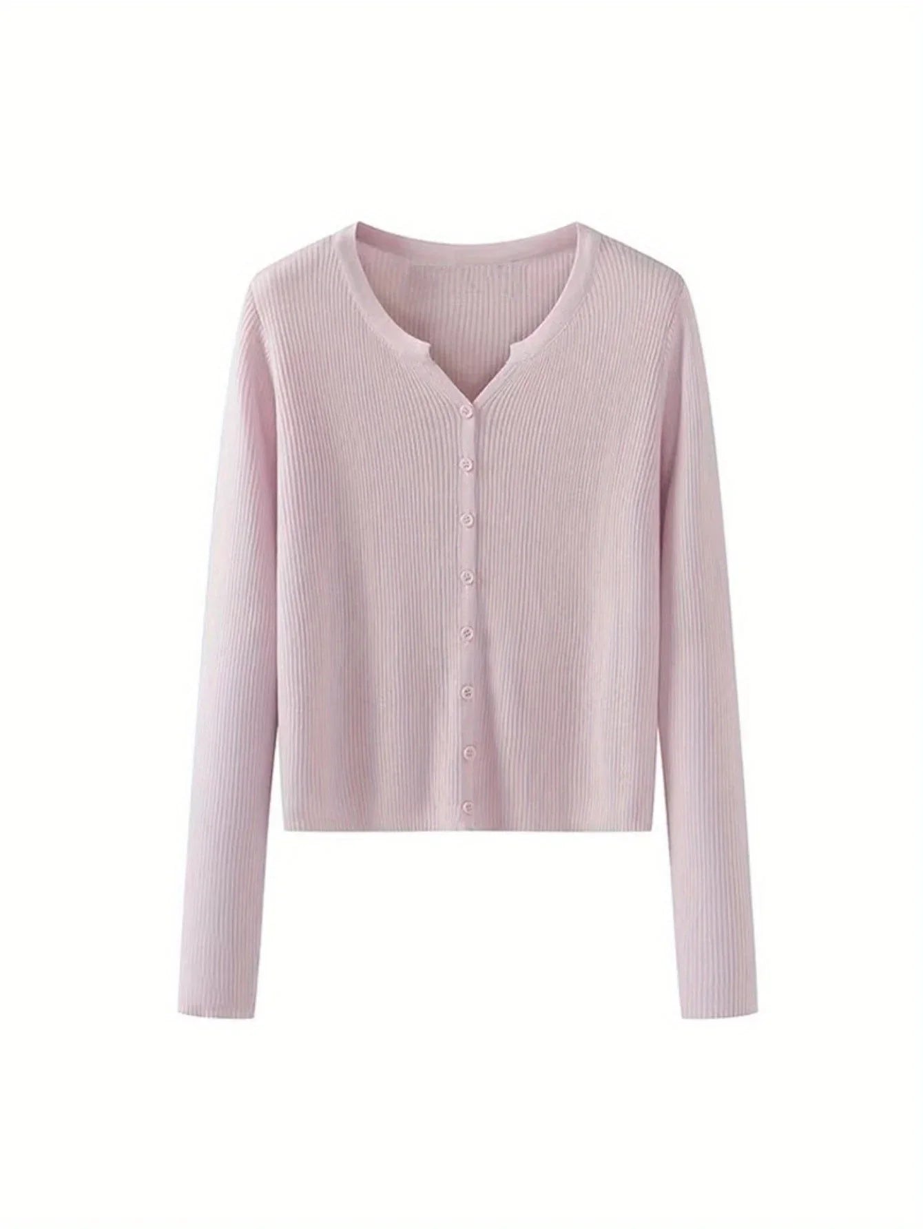 Women'S Lightweight Cardigan - Slim Fit Button-Front Sweater Jacket, Long Sleeve Layering Piece for Spring/Fall/Summer, Office to Party Outfits - Easy Care Chic Outerwear, Casual Wear, Ribbed Texture, Comfortable Wear, Stylish Coverup, Fashion Lovers MIRAFASH