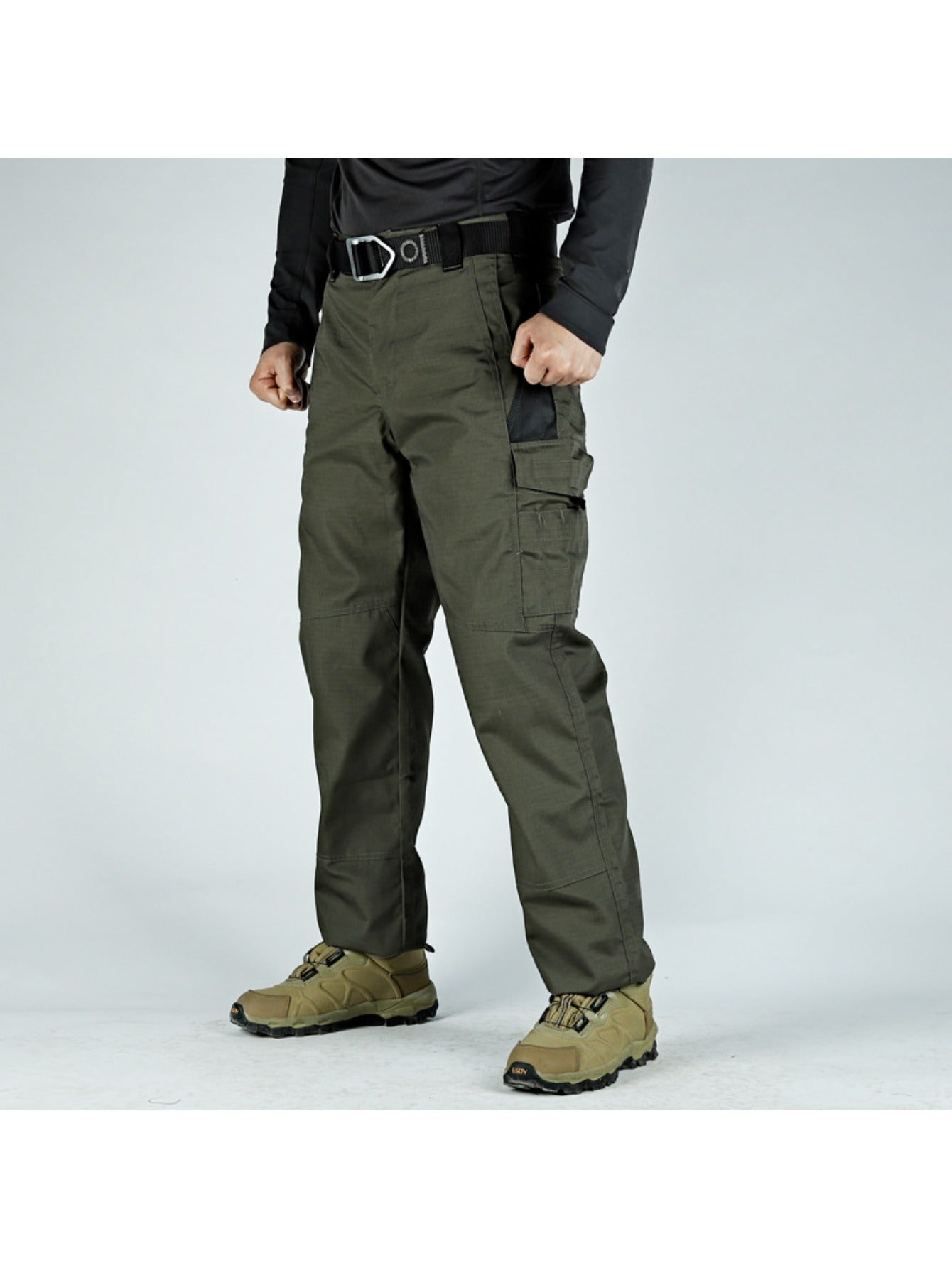 Men's Tactical Cargo Pants – Outdoor Ripstop Scratch-Resistant Combat Trousers, Plus Size Durable Assault Work Pants MIRAFASH