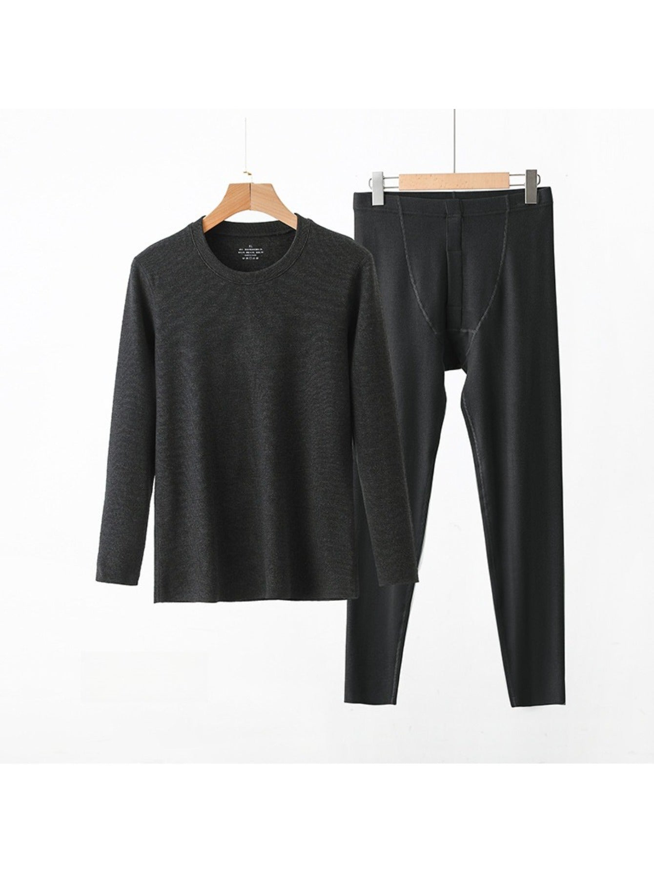 Men's Thermal Underwear Set - Winter Fleece-Lined Seamless Base Layer, Heat-Retaining Long Johns Top & Bottom MIRAFASH